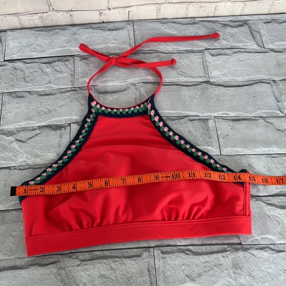 Seekers Australia crochet halter bikini top Sz8 - Picture 10 of 11